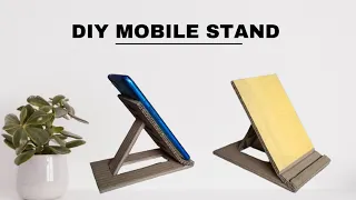 DIY Cardboard Mobile Stand - Simple and Sturdy | How to Make a Mobile Stand With Cardboard