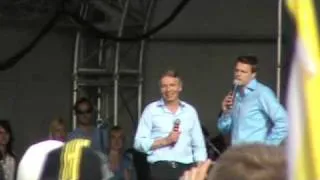 2010 Silverstone GP party with Jake Humphrey, Eddie Jordan and David Coulthard