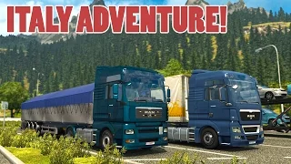 ETS2 MAN TGA MOD Trip to Italy p1 (Euro Truck Simulator 2)