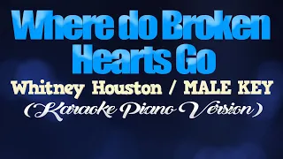 WHERE DO BROKEN HEARTS GO - Whitney Houston/MALE KEY (KARAOKE PIANO VERSION)