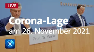 Spahn und Wieler zur Corona-Lage | Livestream