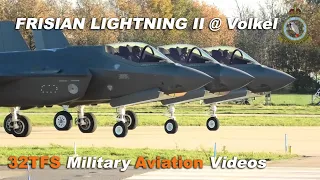 [4K] "Frisian Lightning II" F-35 Late Afternoon Takeoff at Volkel