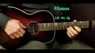 How to play RIHANNA - LIFT ME UP (BLACK PANTHER: WAKANDA FOREVER) Acoustic Guitar Lesson - Tutorial