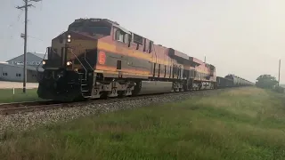 Chasing a CPKC Gas Train with KCS GEVO Duo on the Rosenberg Sub 5/27/24