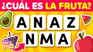 Adivina La Fruta 🧐🧠🍓 Ordena Las Letras - PlayQuiz Trivia