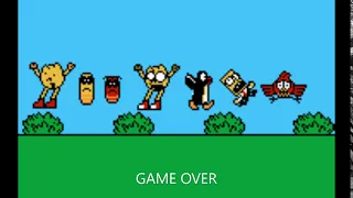 game over larva pac man