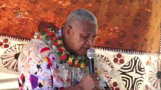 Fijian Prime MInister, Hon. Voreqe Bainimarama officially opens the new Qarani Jetty