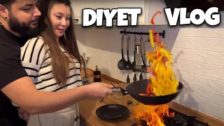 Diyet Alışverişi Ve Diyet Yemeği Vlog ( Buzdolabı Sadece Ot Doldu )