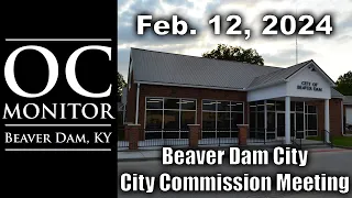 2-12-24 Beaver Dam City Commission Meeting