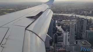 Go-around while landing at London City Airport in a KLM Embraer E190!