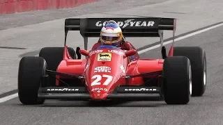 1984 Ferrari 126 C4 F1 Turbo V6 in Action - OnBoard, Turbo Sounds, Accelerations & Fly Bys!