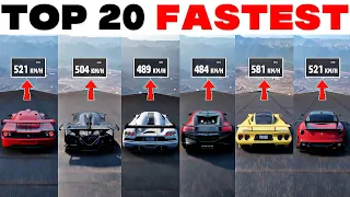 Top 21 Fastest Extremely Track Cars - Forza Horizon 5 | DOWNHILL EXTREMELY Top Speed Challenge