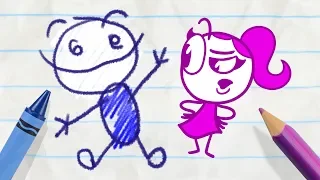 The Pencil Breaks his Nib! -in- NIB AND TUCK - Pencilmation Cartoons