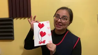 Clase de Arte No 6 Tarjeta para Mamá - Kinder - Completo