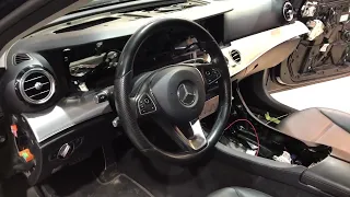 Подсветка салона Mercedes e class Ambient light установка!!!