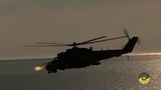 Донбас. Бойові вертольоти над морем