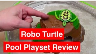 Robo Turtle - Full play-test review - Play-set includes Turtle, Pool & Rock Formation