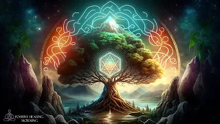 All 9 Solfeggio Frequencies, Full Body Aura Cleanse & Cell Regeneration Therapy | TREE OF LIFE