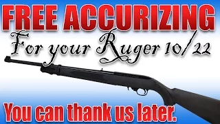 FREE ACCURACY!!! DIY Tune your Ruger 10/22 Takedown Screw for BIG GAINS and SMALL GROUPS!