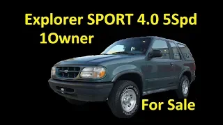 1996 EXPLORER SPORT ~ FOR SALE ~1 OWNER LOW MILE SUV