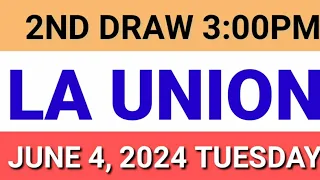 STL - LA UNION June 4, 2024 2ND DRAW RESULT