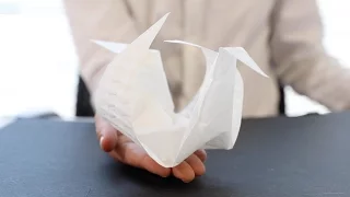 Aeromorph inflatables fold themselves from flat sheets into complex origami