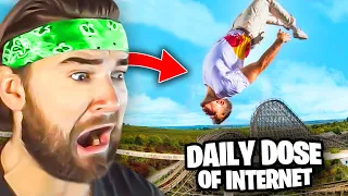 KingWoolz Reacts to DAILY DOSE OF INTERNET Crazy Footage!!