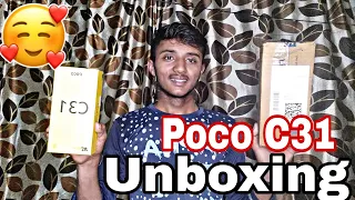 Poco c31 Unboxing | 2022  Ankush GameXer  Best Gaming Mobile 📱 👌