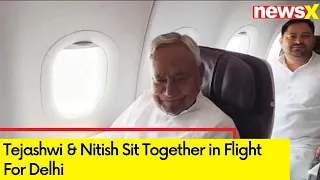 Tejashwi & Nitish Sat Together in Flight for Delhi | All Eyes on Government Formation | | NewsX