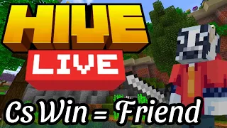 🔴HIVE LIVE WITH VIEWERS BUT WIN CS=ADD (parties, 1v1, cs and tournaments)🔴