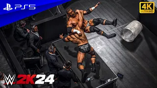 WWE 2K24 - The Rock vs. Triple H | No Holds Barred at Wrestlemania | PS5™ [4K60]