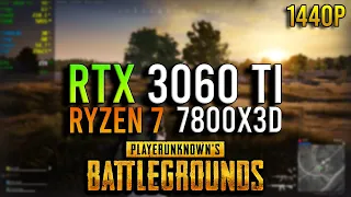 PUBG: BATTLEGROUNDS | GeForce RTX 3060 Ti + Ryzen 7 7800X3D |1440p Low vs Maximum Settings