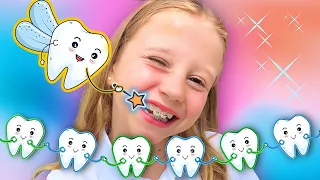 Nastya shows how important it is for children to wear braces