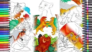 The Lion King Coloring Pages book How To Draw Lion King Disney Movie coloring Learn colors for Kids.