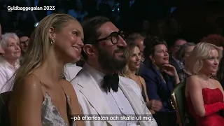 Roastig stämning med Nisse Hallberg på Guldbaggegalan