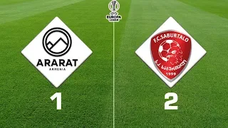 Ararat-Armenia - Saburtalo 1:2, UEFA Europa League 2019/20