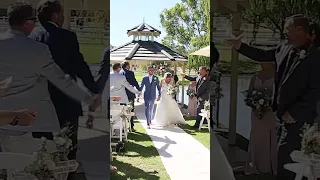 Wedding Ceremony Exit! | Conrad & Lizzie