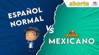 Standard spanish vs Mexican spanish #spanishpodcasts #learningspanish #shorts  #learnspanish