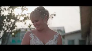 Traci and Clayton  First Look and Ceremony, at Chapel on the Dunes in Port Aransas Texas