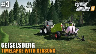 Geiselsberg Timelapse #3 Wrapping Bales For Silage, Farming Simulator 19 Seasons