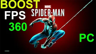 How To Boost FPS in Marvel's Spiderman Remastered pc upto 360 fps 100 % Working