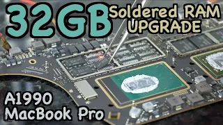Обновление встроенной оперативной памяти с 16 ГБ до 32 ГБ - 15" MacBook Pro 2018 (A1990)