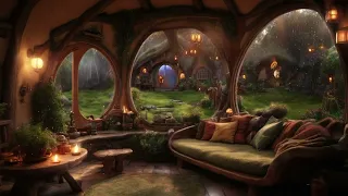 A Magical Night in the Heart of Hobbit Village | Calming Nature Sounds and the Comfort