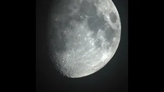 18 May 2024 Koriyama Moon from the bottom of the atmosphere 2 clouds flow