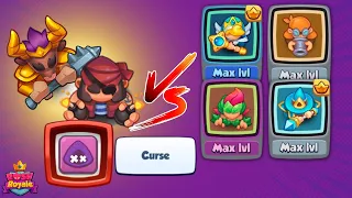 PASS THE CURSE or DIE! War Day against MAX Priestess, Bombardier, Ivy, & Cold Mage - Rush Royale