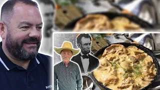 BRITS React to Making President Lincoln's Favorite Meal | Chicken Fricassee