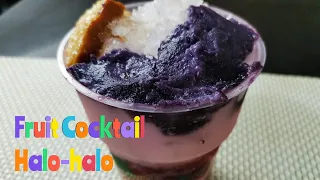 Easy Fruit Cocktail Halo-halo/How to make fruit halo-halo