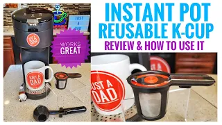 How To Use Reusable Coffee Pod K-Cup in Instant Pot Solo Coffee Maker  Use Your Own Coffee Grounds