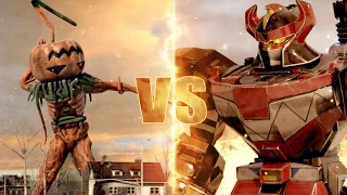 Megazord VS Pumpkin Rapper death battle CGI