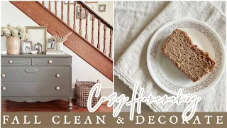 Fall Homemaking - Clean, Decorate, and Bake with me - Cozy Cottage Farmhouse